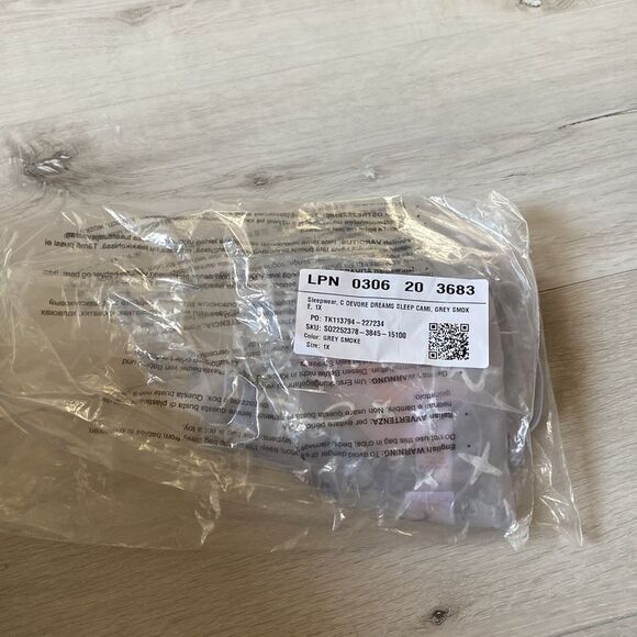 Savage‎ x Fenty Women's Devoré Dreams Velvet Sleep Cami 1X Grey NWT IN PACKAGING - Picture 6 of 8